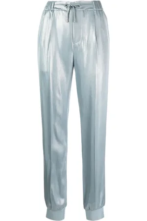 Ralph Lauren Metallic slim-cut trousers