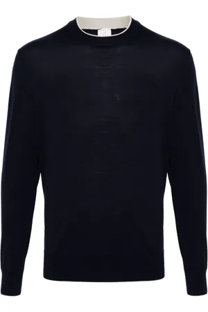 ELEVENTY Contrasting-trim jumper