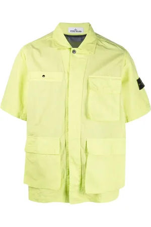 Stone Island Patch-pocket short-sleeve shirt
