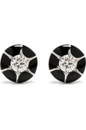 SELIM MOUZANNAR 18kt white gold Sea Flower diamond earrings