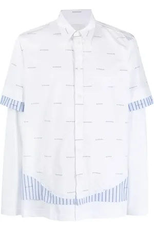 Givenchy Logo-print layered cotton shirt
