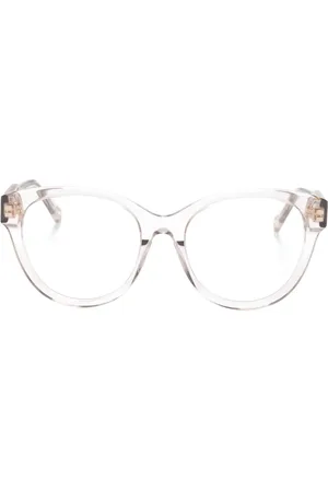 Chloé Transparent-frame logo glasses