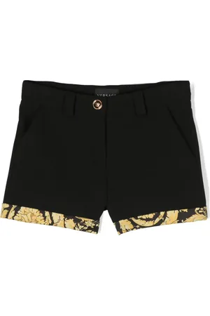 VERSACE Barocco-print cotton shorts