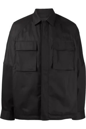 JUUN.J Classic-collar concealed-fastening shirt jacket