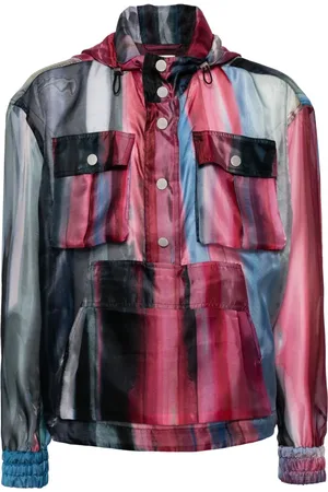 Feng Chen Wang Striped hooded jacket