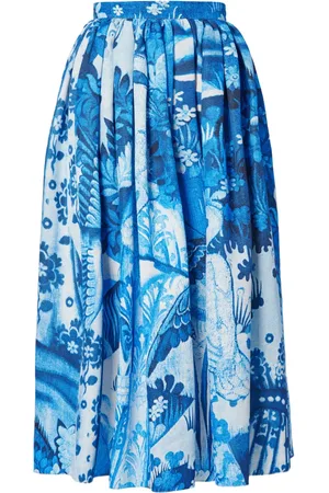 Erdem Graphic-print high-waisted skirt
