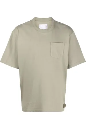 SACAI Belt-tabs cotton T-shirt