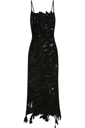 Oscar de la Renta Fern crochet-knit midi dress