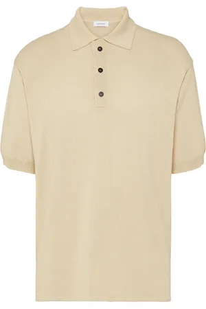 Salvatore Ferragamo Logo-plaque knitted polo shirt