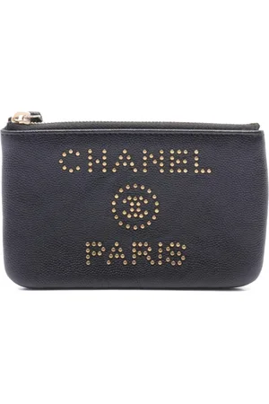 CHANEL 2019 logo-stud pouch