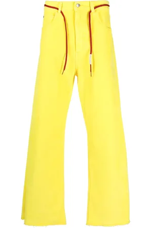 Marni Logo-patch stretch-cotton flared jeans