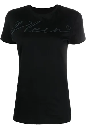 Philipp Plein Logo-embroidered cotton T-shirt