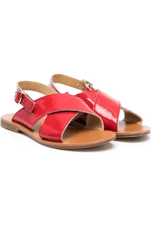 GALLUCCI Buckled two-tone sandals