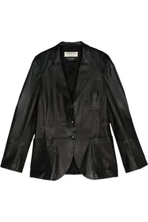 A.N.G.E.L.O. Vintage Cult 2000s pre-owned leather blazer