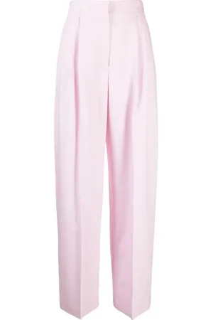 Alexander McQueen High-waisted pleated trousers