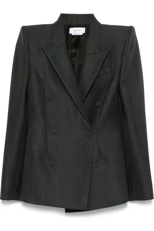 Alexander McQueen Prince of Wales double-breasted blazer