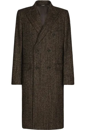 Dolce & Gabbana Double-breasted herringbone coat