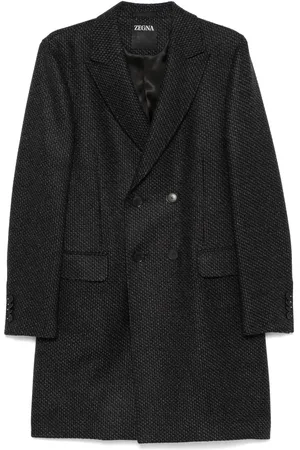 Ermenegildo Zegna Mini-check coat