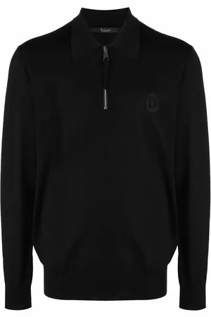 BILLIONAIRE Polo style logo jumper