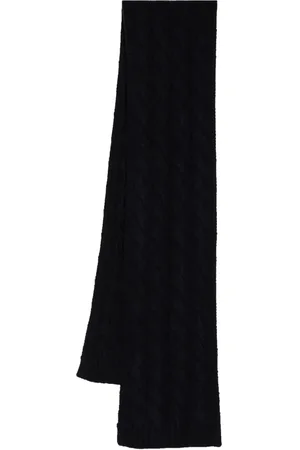 N.PEAL Cable-knit cashmere scarf