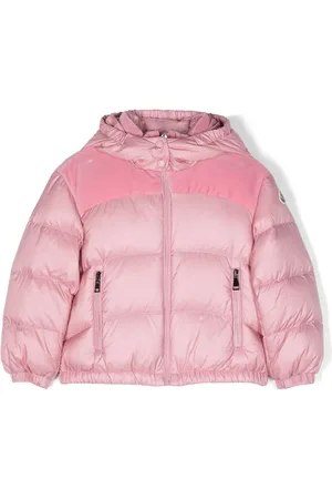 Moncler Isa velour-panel padded down jacket