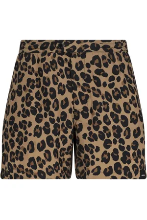 Aspesi Leopard-print swim shorts