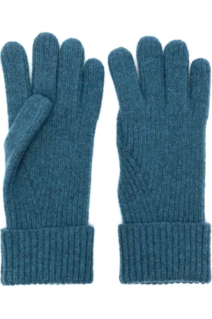 N.PEAL Ribbed-knit cashmere gloves