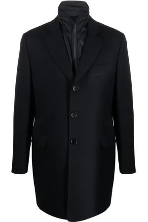 FAY Layered single-breasted coat