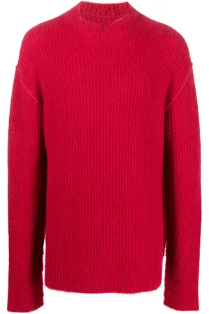 UMA WANG Ribbed brushed-effect jumper