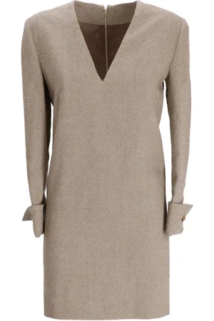 Golden Goose V-neck wool minidress