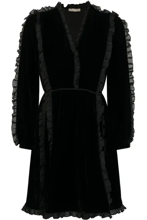ULLA JOHNSON Ruffle-trim mini dress