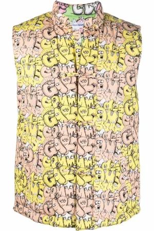 Comme des Garçons X Kaws logo print gilet