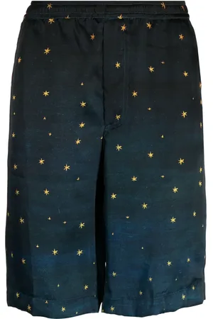 Endless Joy Zodiac silk knee-length shorts