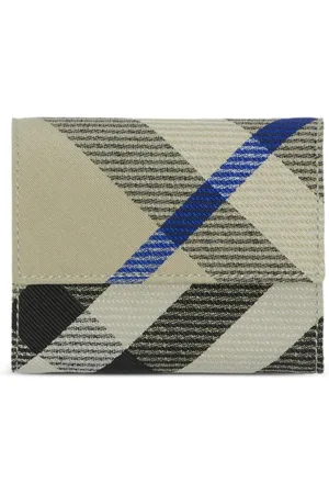 Burberry Checked leather wallet