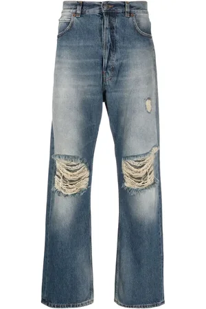 haikure Distressed straight leg jeans