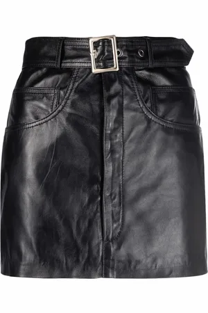 Manokhi Leather mini skirt