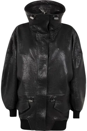 The Attico Leather windbreaker