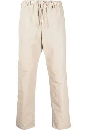 Nanushka Elasticated-waist straight-leg trousers