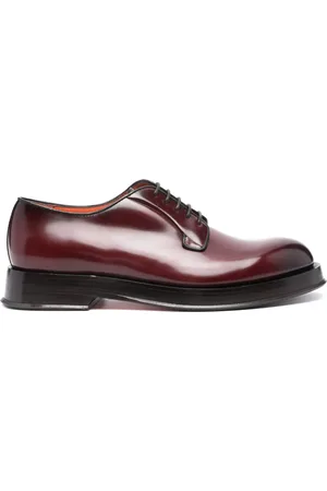 santoni Calf leather derby shoes