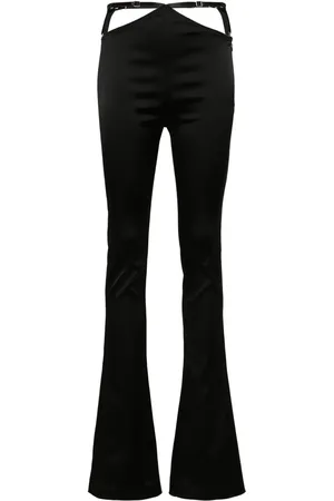 The Attico Cut-out flared trousers
