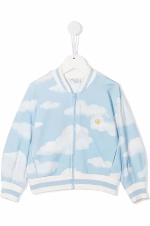 MONNALISA Cartoon embroidery bomber jacket