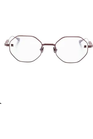 VALENTINO GARAVANI V-Stud geometric frame glasses