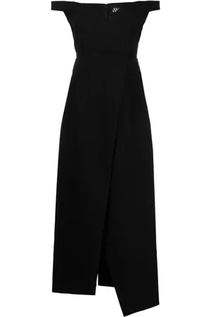 Solace Karter crepe midi dress