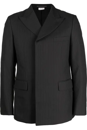 Comme des Garçons Pinstripe double-breasted wool blazer