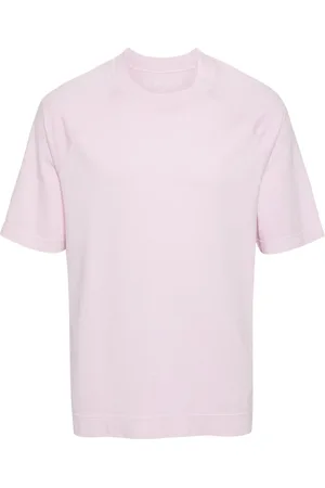 Circolo Short raglan-sleeve cotton T-shirt