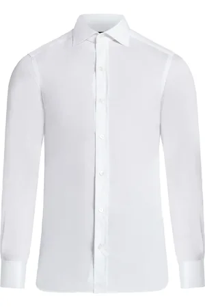Tom Ford Spread-collar cotton shirt