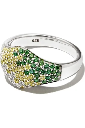 TOM WOOD Gradient crystal-embellished ring