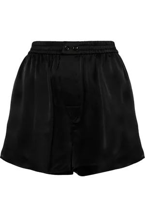 Alexander Wang Tulle-panel silk shorts