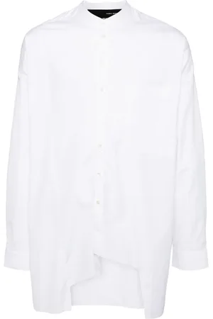 ISABEL BENENATO Asymmetric cotton shirt
