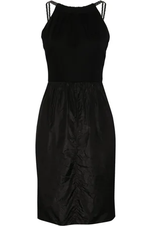 CHANEL 2000s halterneck cotton minidress